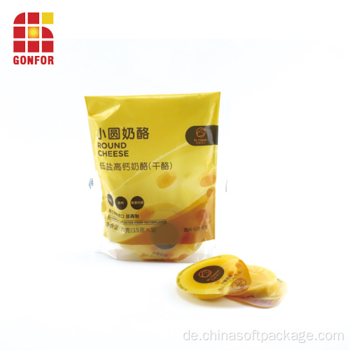 Chilled Food Cheese Verpackungsmaterial Fin Seal Bags